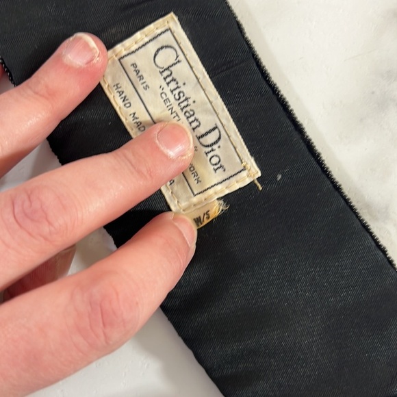 Vintage Christian‎ Dior Ceintures Wide Beaded Beaded Designer Belt Small Medium - Picture 8 of 10